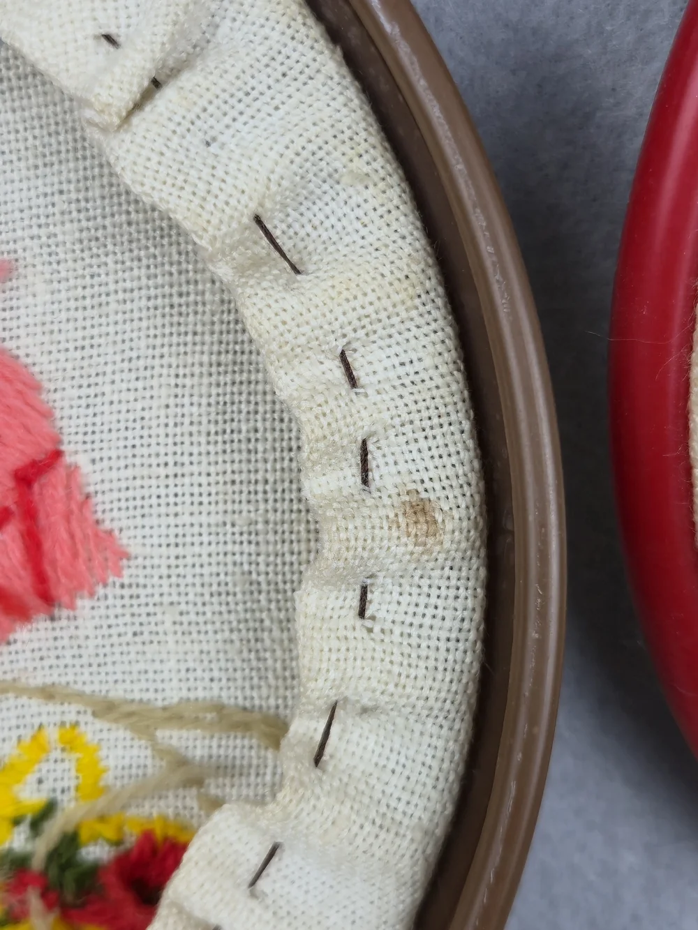 Vintage Embroidery Hoop Wall Decor Set - Girl Boy Country Garden 6